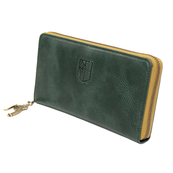 進撃の巨人 The Final Season レザーラウンドウォレット グリーン 特典