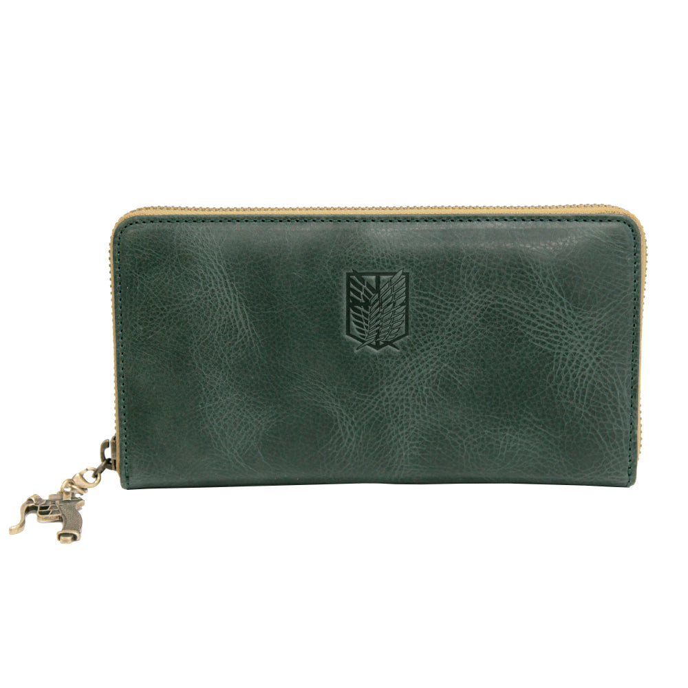 進撃の巨人 The Final Season レザーラウンドウォレット グリーン 特典