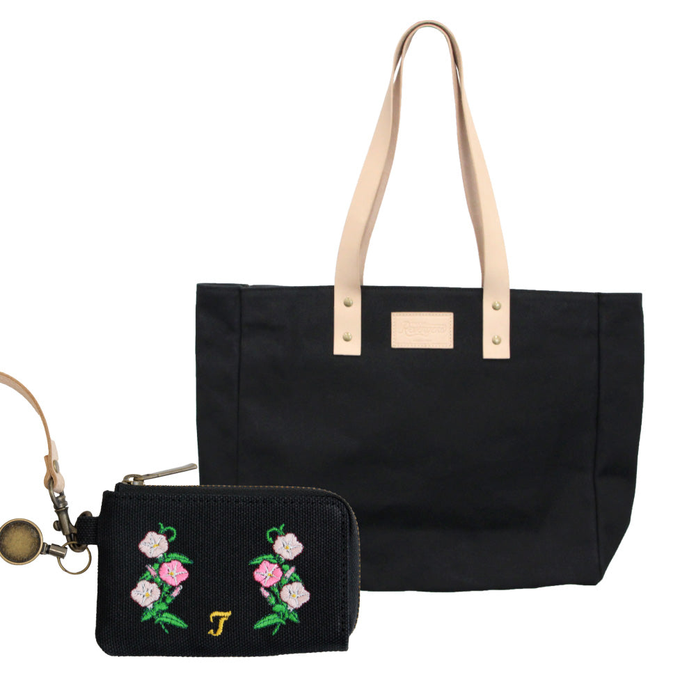 東京リベンジャーズ 帆布×レザートートバッグ dusty flower ver